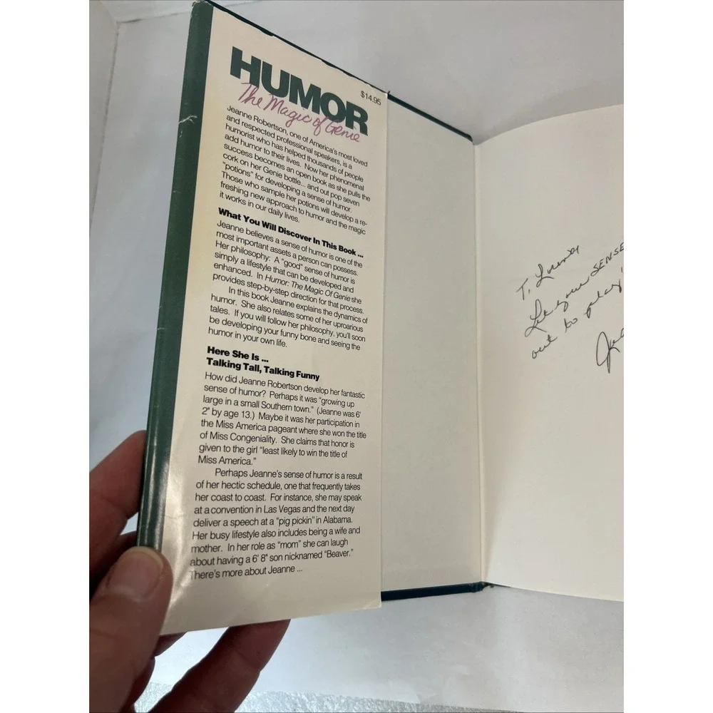 Humor, The Magic of Genie by Jeanne Robertson Signed Hardcover‎ Book Read